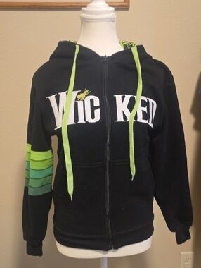 Wicked Black & Lime Zip-Up Hoodie